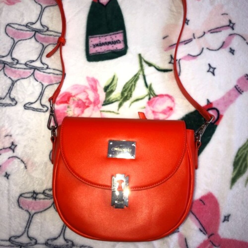 Clothworks Crossbody Bag w/ Adjustable, Detachable Orange